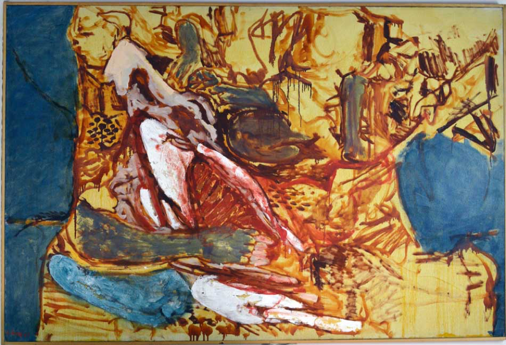 Figure 1 - Peinture Huile Sur Toile – Œuvre de Iba Ndiaye - 1987